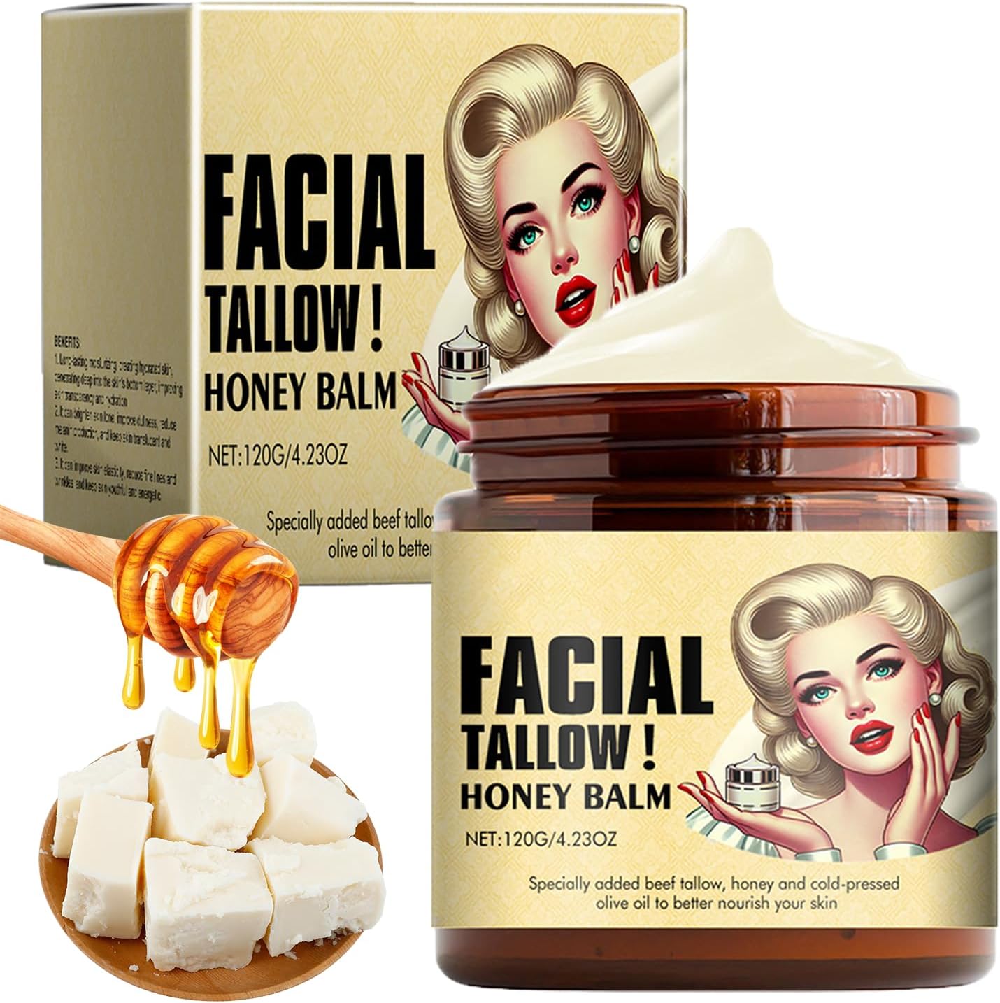 Whipped Tallow Honey Balm